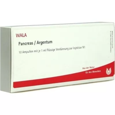 PANCREAS/ARGENTUM Ampollas, 10X1 ml
