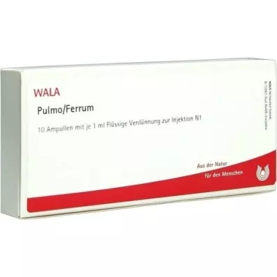 PULMO/FERRUM Ampollas, 10X1 ml