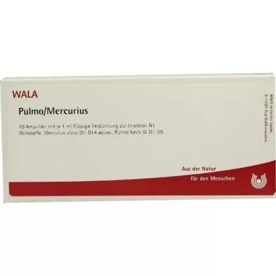 PULMO/MERCURIUS Ampollas, 10X1 ml