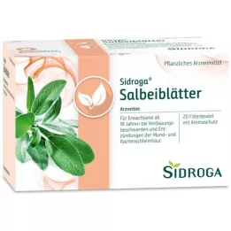 SIDROGA Bolsas filtrantes de té de hojas de salvia, 20X1,5 g
