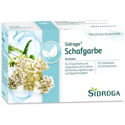 SIDROGA Bolsas filtrantes de té de milenrama, 20X1,5 g