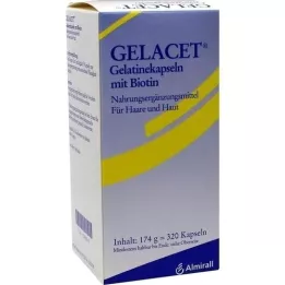 GELACET Cápsulas de gelatina con biotina, 320 piezas