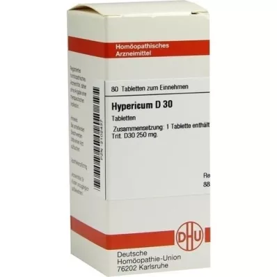 HYPERICUM D 30 tabletas, 80 piezas