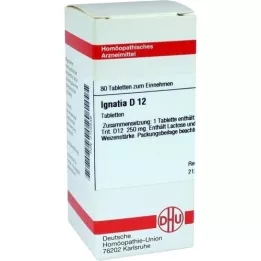 IGNATIA D 12 tabletas, 80 piezas