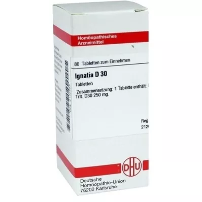 IGNATIA D 30 tabletas, 80 piezas