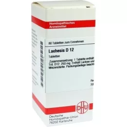 LACHESIS D 12 tabletas, 80 piezas