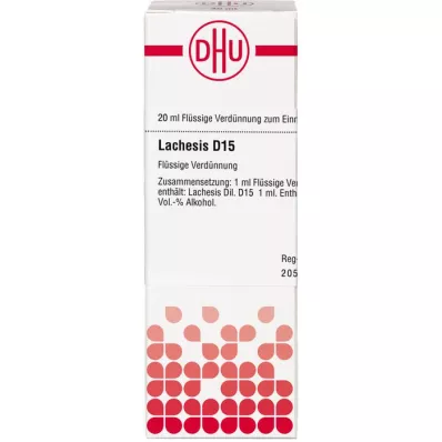 LACHESIS Dilución D 15, 20 ml