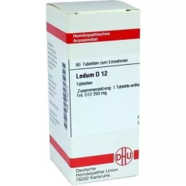 LEDUM D 12 tabletas, 80 piezas