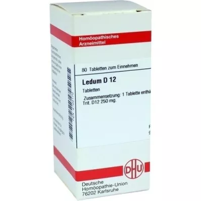 LEDUM D 12 tabletas, 80 piezas