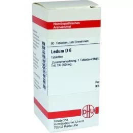 LEDUM D 6 tabletas, 80 piezas