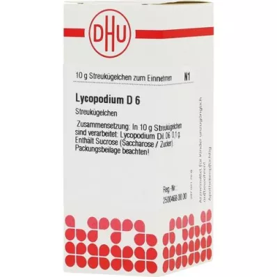 LYCOPODIUM D 6 glóbulos, 10 g LYCOPODIUM D 6 glóbulos, 10 g