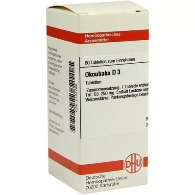 OKOUBAKA D 3 tabletas, 80 piezas