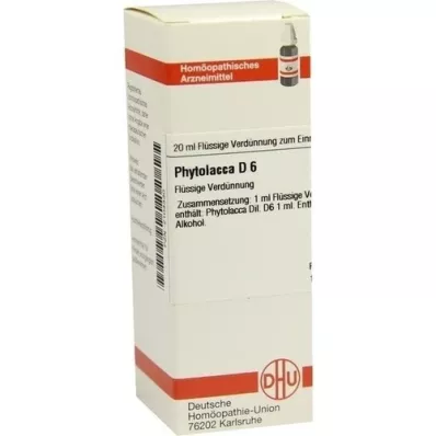 PHYTOLACCA Dilución D 6, 20 ml