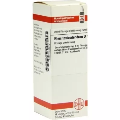 RHUS TOXICODENDRON Dilución D 12, 20 ml