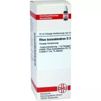 RHUS TOXICODENDRON Dilución D 30, 20 ml