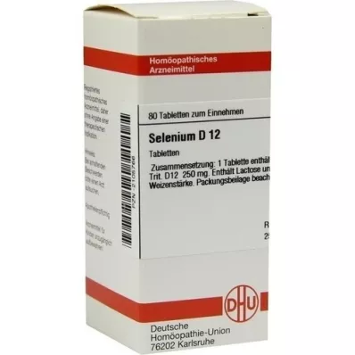 SELENIUM D 12 tabletas, 80 piezas
