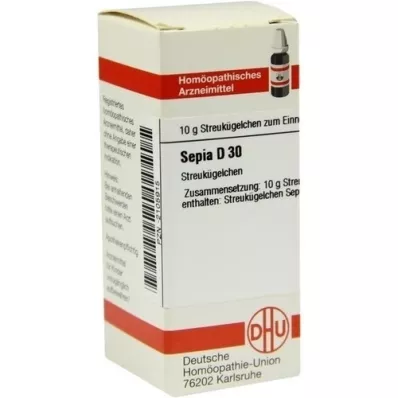SEPIA D 30 glóbulos, 10 g