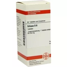 SILICEA D 8 tabletas, 80 piezas