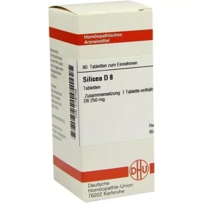 SILICEA D 8 tabletas, 80 piezas