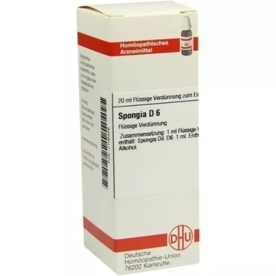 SPONGIA Dilución D 6, 20 ml SPONGIA Dilución D 6, 20 ml