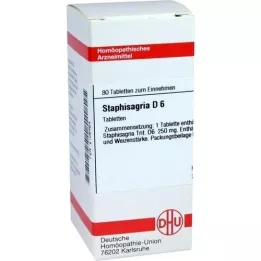 STAPHISAGRIA D 6 tabletas, 80 piezas
