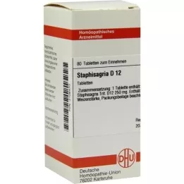 STAPHISAGRIA D 12 tabletas, 80 piezas
