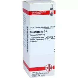 STAPHISAGRIA D 4 Dilución, 20 ml