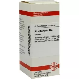 STROPHANTHUS D 4 tabletas, 80 piezas
