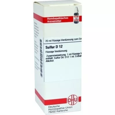 SULFUR Dilución D 12, 20 ml
