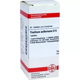 THALLIUM SULFURICUM D 6 tabletas, 80 piezas