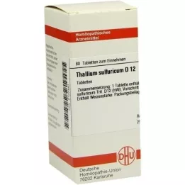 THALLIUM SULFURICUM D 12 tabletas, 80 piezas