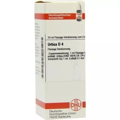 URTICA Dilución D 4, 20 ml URTICA Dilución D 4, 20 ml