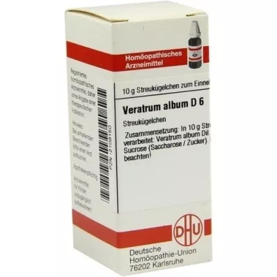 VERATRUM ALBUM D 6 glóbulos, 10 g