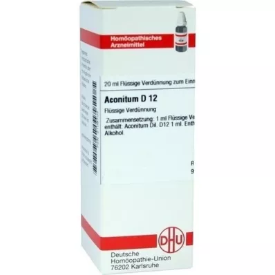 ACONITUM Dilución D 12, 20 ml
