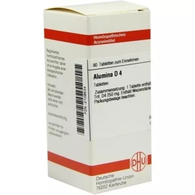 ALUMINA D 4 tabletas, 80 piezas