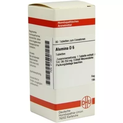 ALUMINA D 6 tabletas, 80 piezas