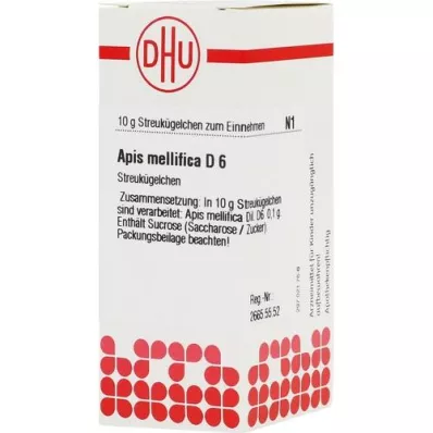 APIS MELLIFICA D 6 glóbulos, 10 g