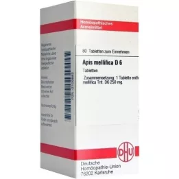 APIS MELLIFICA D 6 tabletas, 80 piezas