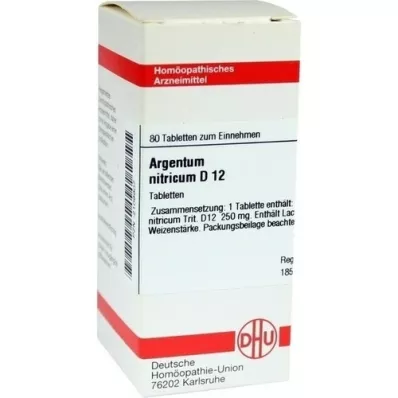 ARGENTUM NITRICUM D 12 tabletas, 80 piezas