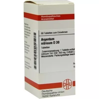 ARGENTUM NITRICUM D 30 tabletas, 80 piezas