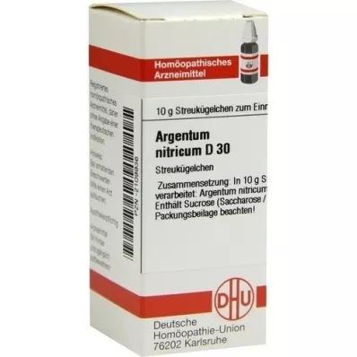 ARGENTUM NITRICUM D 30 glóbulos, 10 g