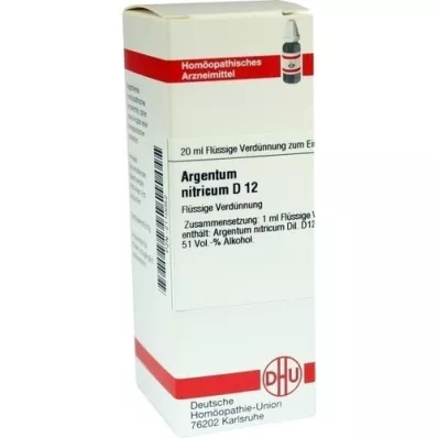 ARGENTUM NITRICUM Dilución D 12, 20 ml