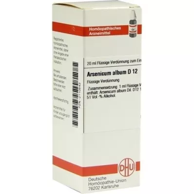 ARSENICUM ALBUM Dilución D 12, 20 ml