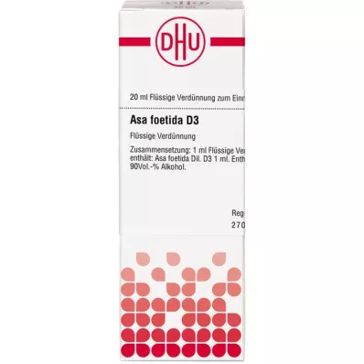 ASA FOETIDA Dilución D 3, 20 ml