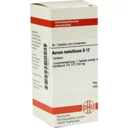 AURUM METALLICUM D 12 tabletas, 80 piezas
