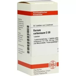 BARIUM CARBONICUM D 30 tabletas, 80 piezas