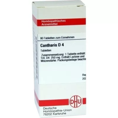 CANTHARIS D 4 tabletas, 80 piezas