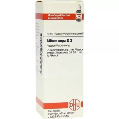 ALLIUM CEPA Dilución D 3, 20 ml
