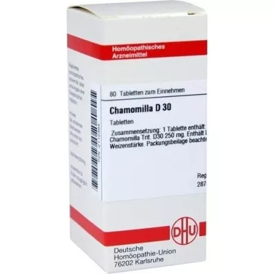 CHAMOMILLA D 30 tabletas, 80 piezas