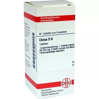 CHINA D 6 tabletas, 80 piezas